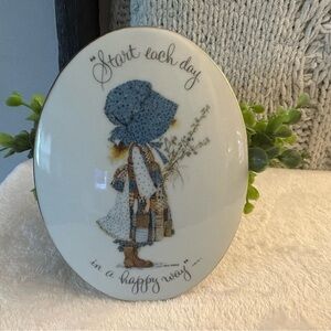 Vintage Holly Hobby Porcelain Plaque